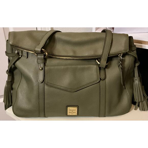 Dooney & Bourke Florentine Smith Olive Green Leather Bag - Picture 3 of 7